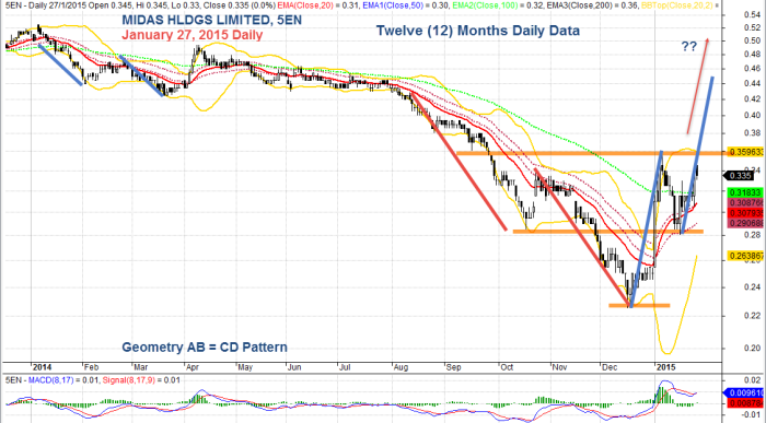 MIDAS HLDGS LIMITED, January 27, 2015 Daily