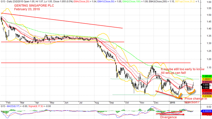 GENTING SINGAPORE PLC, G13 February 23, 2015 Daily