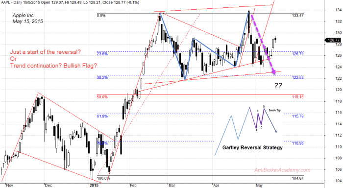 May 15, 2015 Apple Inc Double Top