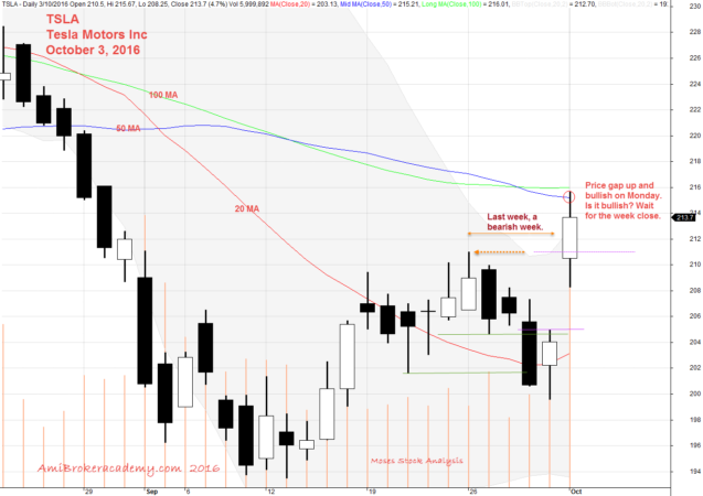 October 3, 2016 Tesla Motors Inc Daily 